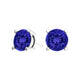 Round Tanzanite Studs