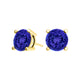 Round Tanzanite Studs