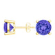 Round Tanzanite Studs