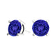 Round Tanzanite Studs