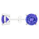 Round Tanzanite Studs