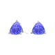 Trillion Tanzanite Studs