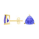 Trillion Tanzanite Studs