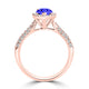 TMR121231 - Brynleigh - Pear Tanzanite and Diamond Ring Halo