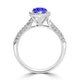 TMR121231 - Brynleigh - Pear Tanzanite and Diamond Ring Halo