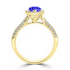 TMR121231 - Brynleigh - Pear Tanzanite and Diamond Ring Halo