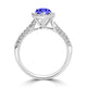 TMR121231 - Brynleigh - Pear Tanzanite and Diamond Ring Halo