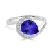 2.25ct Pear Tanzanite Ring with 0.15 cttw Diamond