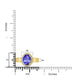 1.8ct Oval Tanzanite Ring with 0.17 cttw Diamond