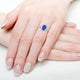 2.05ct Pear Shape Tanzanite Ring with 0.4 cttw Diamond