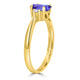 0.98ct Oval Tanzanite Ring with 0.07 cttw Diamond
