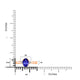 0.98ct Oval Tanzanite Ring with 0.07 cttw Diamond