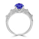 1.75ct Pear Tanzanite Ring with 0.31 cttw Diamond