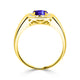 1.15 ct Cushion Tanzanite Men's Ring with 0.21 cttw Diamond