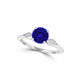 TMR121104 - Isabella - Round Tanzanite and Diamond Ring