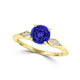 TMR121104 - Isabella - Round Tanzanite and Diamond Ring