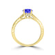 TMR121104 - Isabella - Round Tanzanite and Diamond Ring