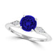 TMR121104 - Isabella - Round Tanzanite and Diamond Ring