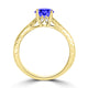 TMR121104 - Isabella - Round Tanzanite and Diamond Ring