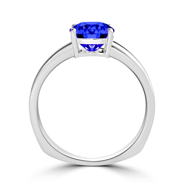 TMR121108 - Amelia - Cushion Tanzanite Ring Solitaire