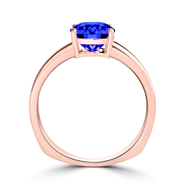 TMR121108 - Amelia - Cushion Tanzanite Ring Solitaire