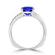 TMR121108 - Amelia - Cushion Tanzanite Ring Solitaire