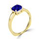 TMR121108 - Amelia - Cushion Tanzanite Ring Solitaire