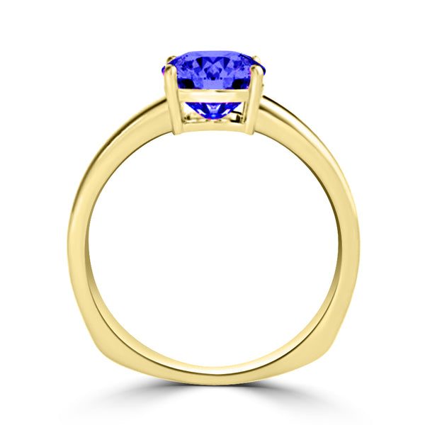 TMR121108 - Amelia - Cushion Tanzanite Ring Solitaire