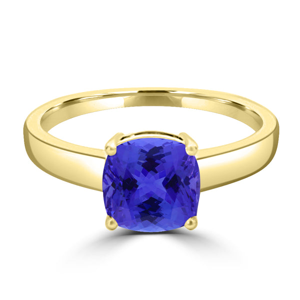 TMR121108 - Amelia - Cushion Tanzanite Ring Solitaire