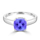 TMR121108 - Amelia - Cushion Tanzanite Ring Solitaire