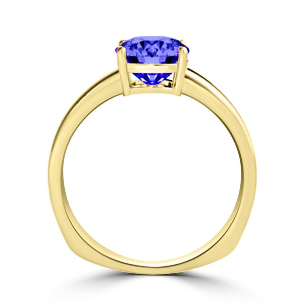 TMR121108 - Amelia - Cushion Tanzanite Ring Solitaire