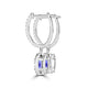 TMR121111 - Abigail - Oval Tanzanite and Diamond Earring Halo