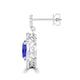 TMR121113 - Elizabeth - Oval Tanzanite and Diamond Earring