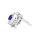 TMR121117 - Sofia - Round Tanzanite and Diamond Earring Halo Halo