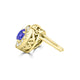 TMR121117 - Sofia - Round Tanzanite and Diamond Earring Halo Halo