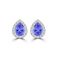 TMR121124 - Grace - Pear Tanzanite and Diamond Earring Halo