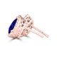 TMR121124 - Grace - Pear Tanzanite and Diamond Earring Halo