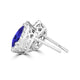 TMR121124 - Grace - Pear Tanzanite and Diamond Earring Halo