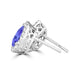 TMR121124 - Grace - Pear Tanzanite and Diamond Earring Halo