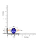 2.85ct Oval Tanzanite Ring with 0.28 cttw Diamond