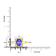 1.8ct Oval Tanzanite Ring with 0.13 cttw Diamond