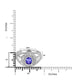 1 ct Oval Tanzanite Men's Ring with 0.44 cttw Diamond