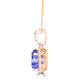 2.15ct Oval Tanzanite Pendant with 0.29 cttw Diamond