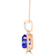 2.15ct Oval Tanzanite Pendant with 0.29 cttw Diamond