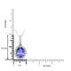 2.85ct Oval Tanzanite Pendant with 0.49 cttw Diamond