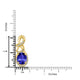 2.85ct Oval Tanzanite Pendant with 0.26 cttw Diamond