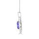 1.2ct Oval Tanzanite Pendant with 0.19 cttw Diamond