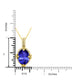 6.25ct Oval Tanzanite Pendant with 0.34 cttw Diamond