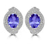 3.6ct Oval Tanzanite Earring with 0.76 cttw Diamond
