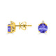 1.8ct Round Tanzanite Studs Earring with 0.05 cttw Diamond